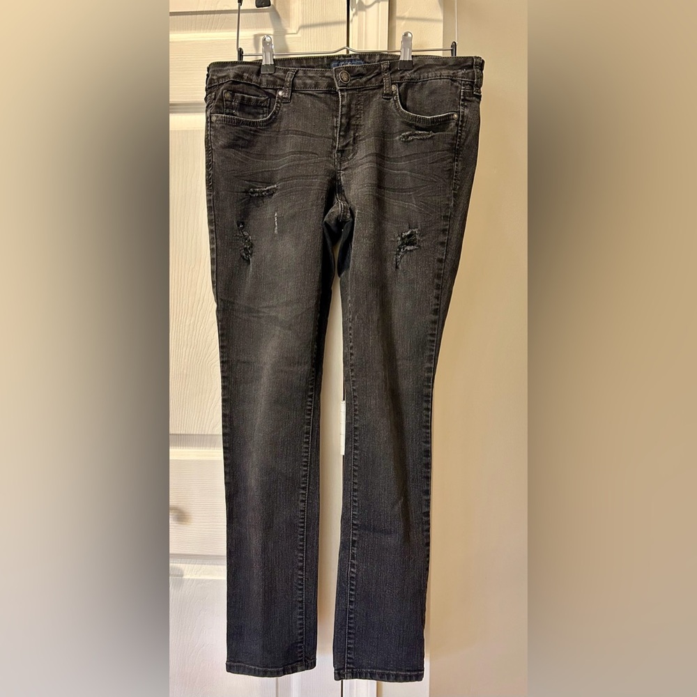Jessica Simpson Black Distressed Skinny Jeans